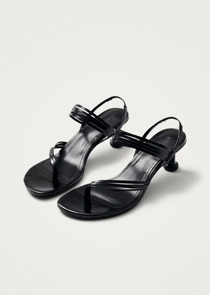 Salsa Black Leather Sandals from Alohas