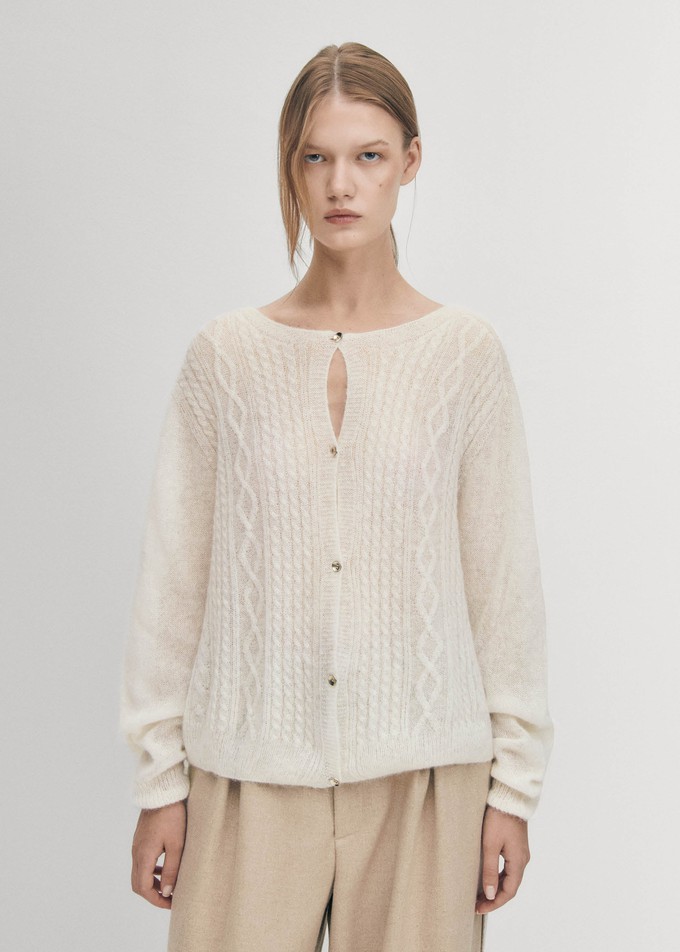 Corden Cream Cardigan from Alohas