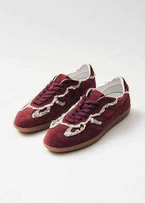 Tb.490 Crochet Burgundy Leather Sneakers from Alohas