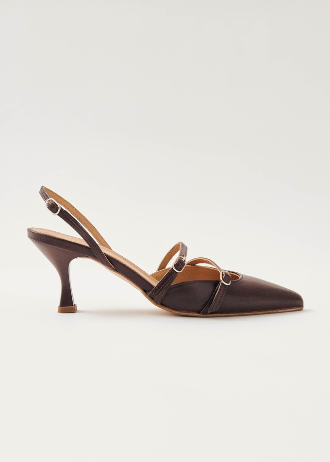 Joelle Brown Leather Pumps from Alohas