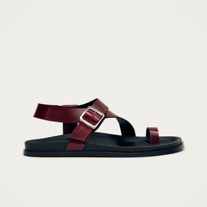 Siren Onix Burgundy Leather Sandals from Alohas