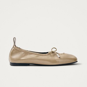 Rosalind Onix Beige Leather Ballet Flats from Alohas