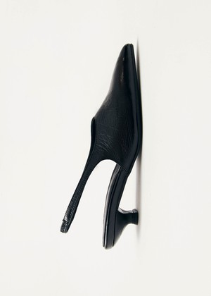 Eros Black Leather Pumps from Alohas