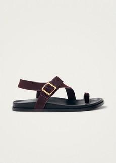 Siren Soft Burgundy Leather Sandals via Alohas