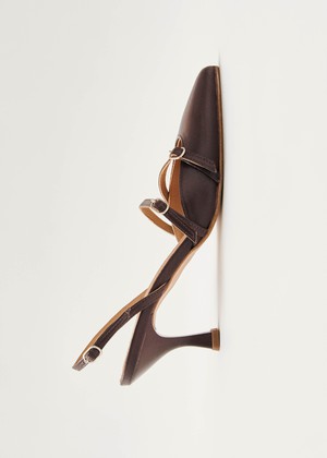 Joelle Brown Leather Pumps from Alohas