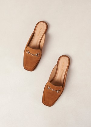 Kais Suede Adobe Leather Mules from Alohas