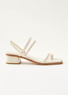 Marlowe Cream Vegan Leather Sandals via Alohas