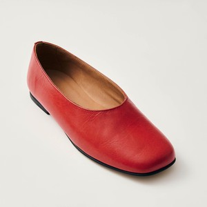 Edie Red Leather Ballet Flats from Alohas
