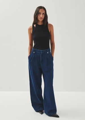 Liliana Blue Denim Trousers from Alohas