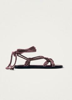 Tory Burgundy Sandals via Alohas