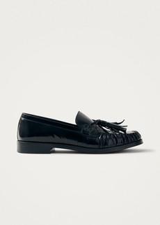 Marietta Onix Black Leather Loafers via Alohas