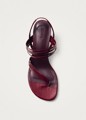 Salsa Burgundy Leather Sandals from Alohas