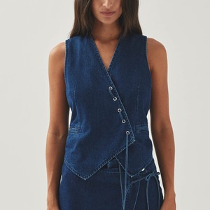 Sabre Blue Denim Vest from Alohas