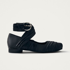 Volant Silky Black Ballet Flats from Alohas