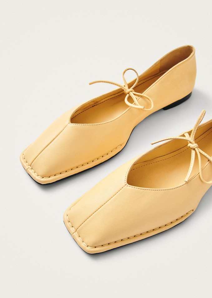 Sway Vanilla Leather Ballet Flats from Alohas