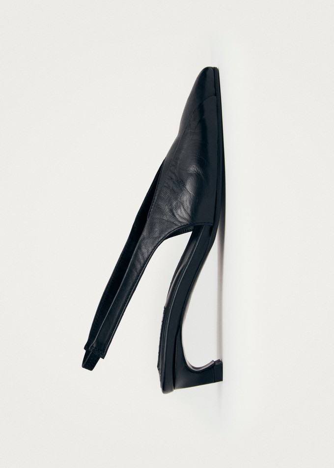 Evadne Black Leather Pumps from Alohas