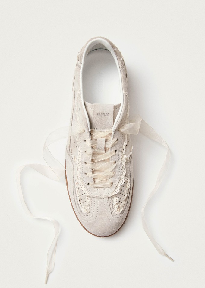 Tb.490 Crochet Cream Leather Sneakers from Alohas