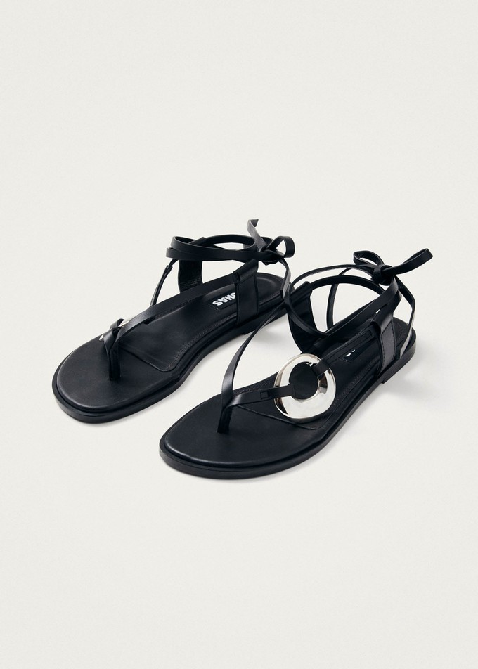 Morosia Black Leather Sandals from Alohas