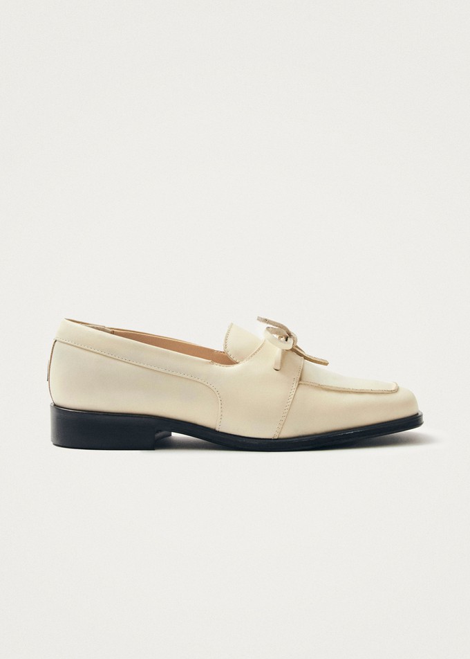 Amour Cream Leather Loafers from Alohas