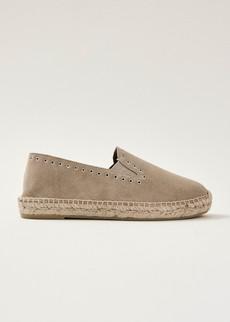 Ione Suede Beige Leather Espadrilles via Alohas