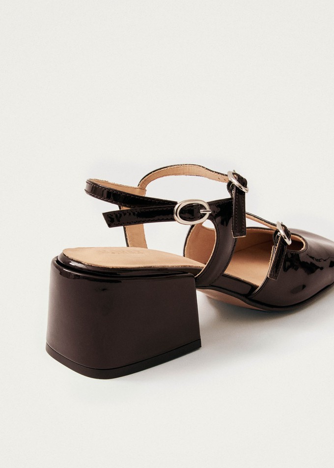 Withnee Onix Brown Leather Pumps from Alohas