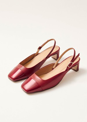 Lindy Bliss Red Leather Pumps from Alohas