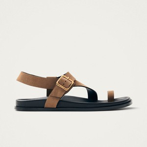 Siren Suede Tan Leather Sandals from Alohas