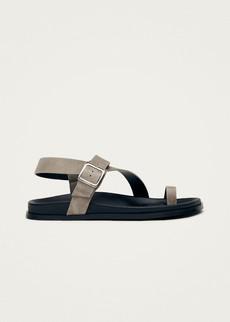 Siren Vintage Grey Leather Sandals via Alohas