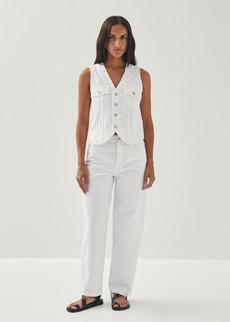 Lorenza White Denim Trousers via Alohas