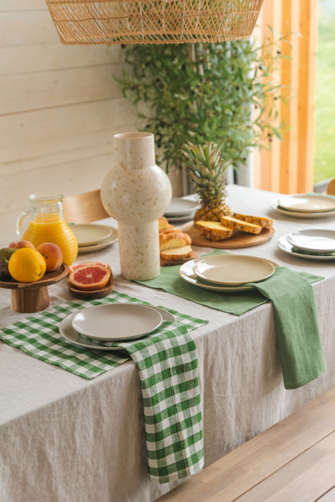 Linen tablecloth in Cream from AmourLinen