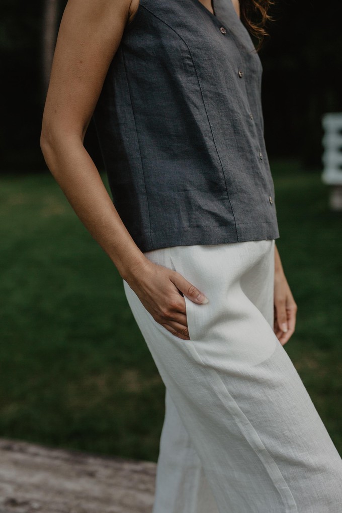 Oulu super long linen pants from AmourLinen