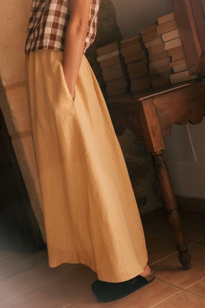 Mona long linen skirt from AmourLinen