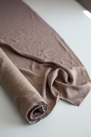 Rosy Brown 95" / 240 cm linen fabric from AmourLinen