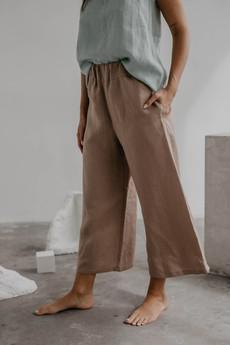 Linen pants Tokyo in Cream via AmourLinen