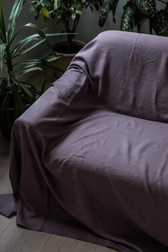 Linen couch cover from AmourLinen