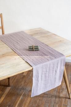 Linen table runner in Rosy Brown via AmourLinen