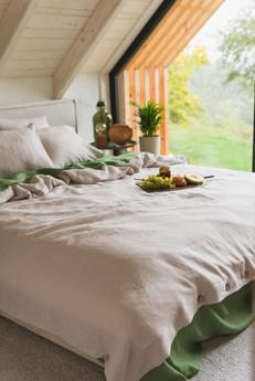 Linen duvet cover in Cream via AmourLinen