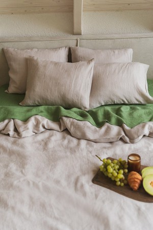 Linen bedding set in Cream from AmourLinen