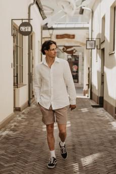 Classic linen shirt HECTOR XL White via AmourLinen