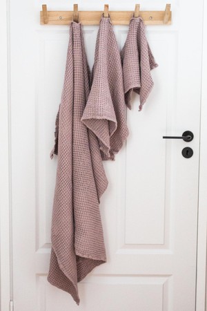 Linen waffle towel set from AmourLinen