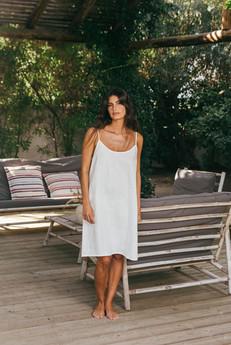 Night gown DREAMY in White via AmourLinen