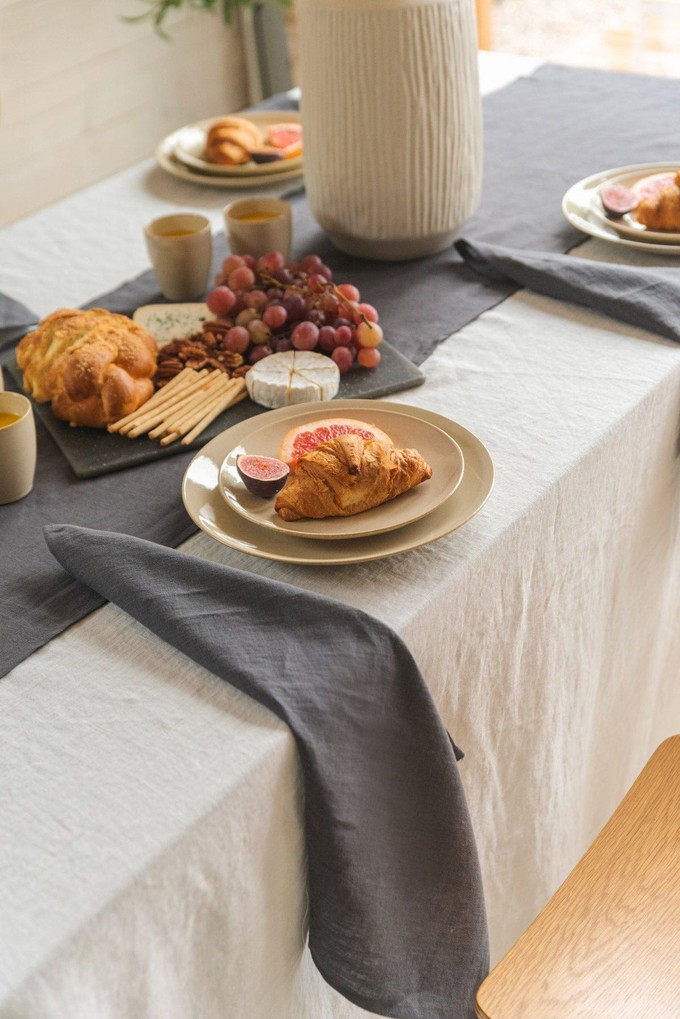 Linen napkins set of 2 in Charcoal from AmourLinen