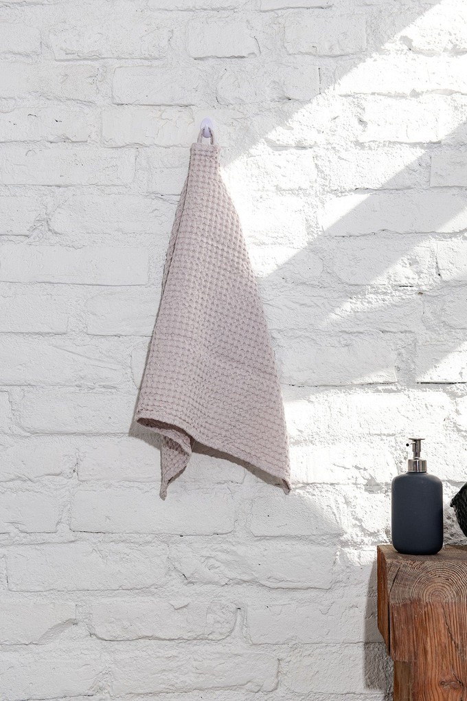 Waffle linen kitchen towel from AmourLinen