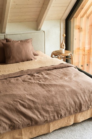 Linen pillowcase in Rosy Brown from AmourLinen