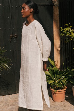 Amalia long-length linen dress from AmourLinen