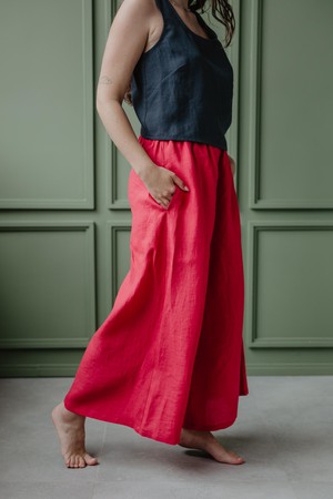 Wide linen pants ISABELLA from AmourLinen