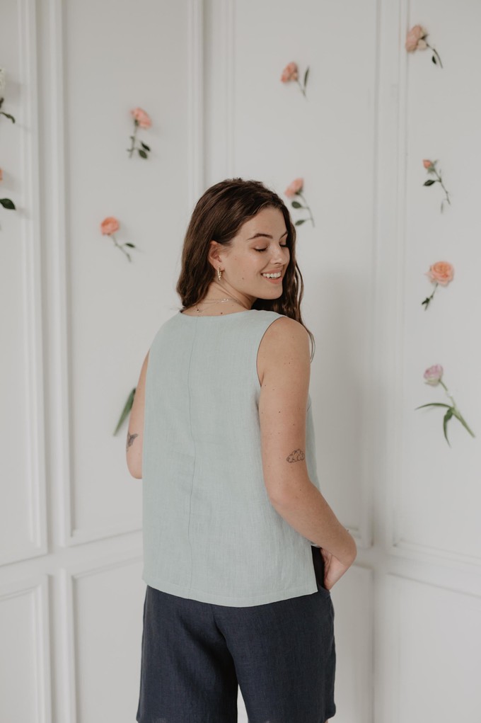 Classical linen top COLETTE from AmourLinen