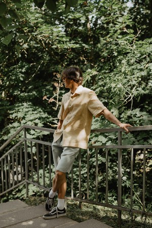 Oversized linen shirt MAGNUS from AmourLinen