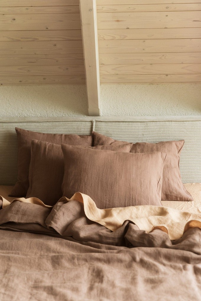 Linen pillowcase in Rosy Brown from AmourLinen