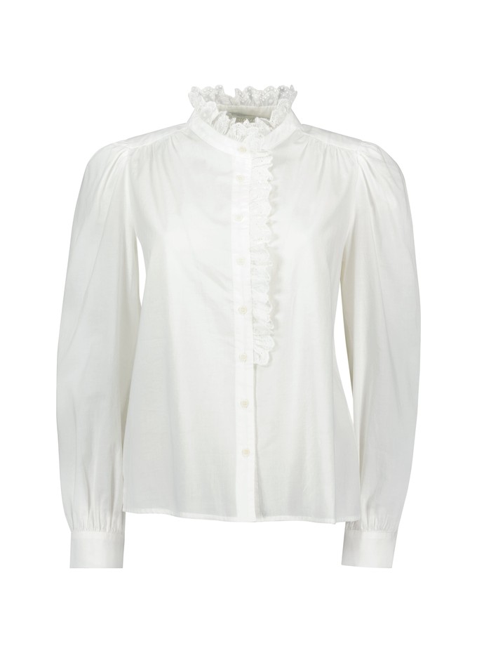 Milla Organic Cotton Broderie Detail Blouse from Baukjen